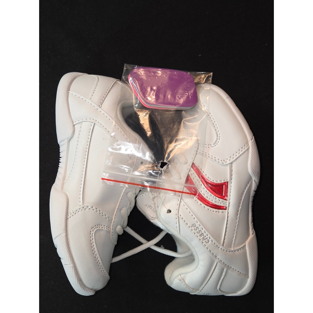 Chassé Flip IV Cheerleading‎ mat Shoes Kids 11.5Y Youth Sneakers White Red New
